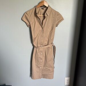 Theory Button Up belted dress size 2